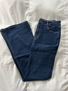 Old Navy High Rise Dark Denim Flare Jeans
